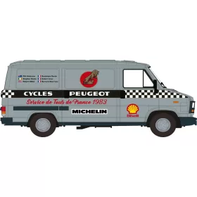 Brekina 34921 Peugeot J5 dobozos 1982, Tour de France (H0)