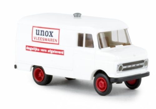 Brekina 35719 Opel Blitz B, dobozos, Unox Vleeswaren (H0)