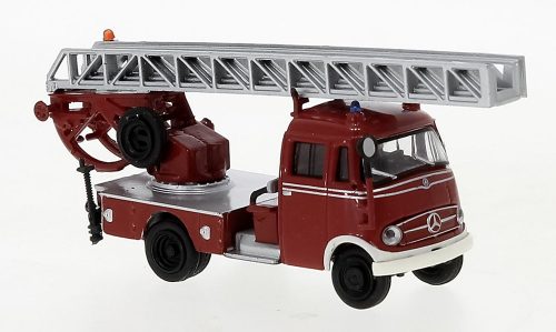 Brekina 36076 Mercedes-Benz L 319, DL 18 létrás tűzoltóautó 1956, piros/fehér, Feuerwehr 