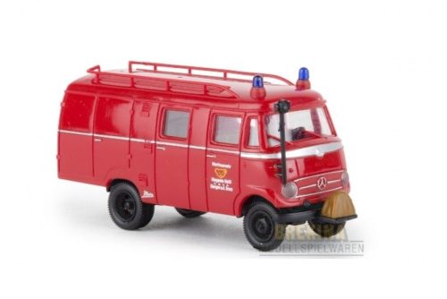 Brekina 36610 Mercedes-Benz LF 319 LF 8 1960 tűzoltóautó, Werkfeuerwehr Steiff (H0)