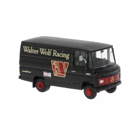   Brekina 36857 Mercedes-Benz L 406, dobozos - Walter-Wolf-Formel 1-Teams (H0)