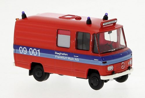 Brekina 36919 Mercedes-Benz L 508 RTW, dobozos tűzoltóautó 1968, Rettungsdienst Flughafen Fr