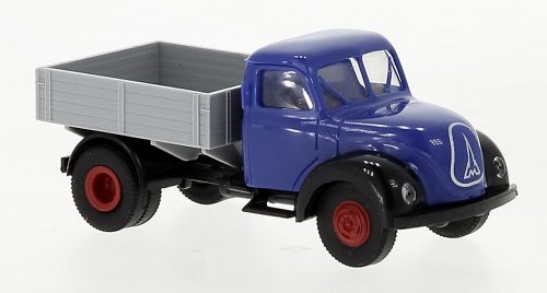 Brekina 42274 Magirus Mercur platós vontató teherautó 1952, kék/szürke (H0)