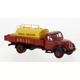   Brekina 42276 Magirus Mercur platós teherautó 1952, Shell Heizöl (H0)