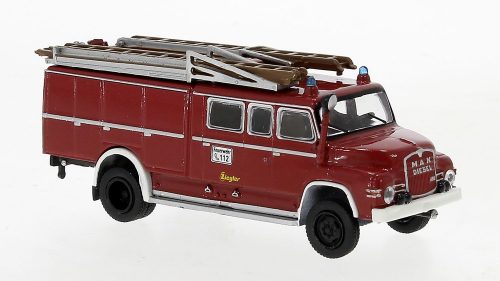 Brekina 45101 MAN 450 HA LF 16, piros/fehér tűzoltóautó 1965 (H0)