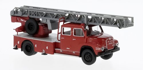 Brekina 45160 MAN 520 H DLK 30 létrás tűzoltóautó, piros/fekete, 1967 (H0)
