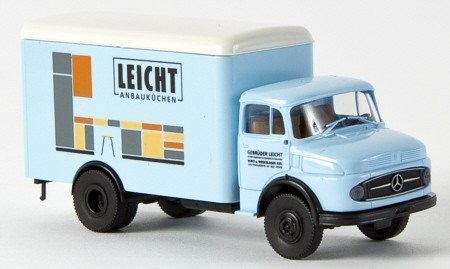 Brekina 47011 Mercedes-Benz L 322 dobozos teherautó, Leicht Anbauküchen (H0)