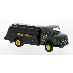   Brekina 47040 Mercedes-Benz L 322 üzemanyagszállító teherautó 1960, Müller & Sinning (H0)