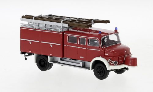 Brekina 47141 Mercedes-Benz LAF 1113 LF 16 tűzoltóautó 1972, piros/fehér (H0)