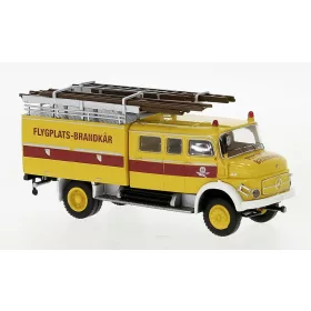   Brekina 47143 Mercedes-Benz LAF 1113 LF 16 tűzoltóautó 1972, sárga, Brandkar, 1970 (H0)
