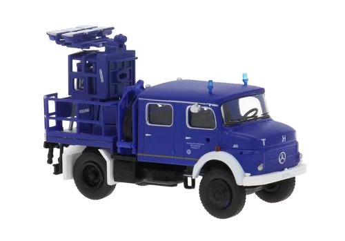 Brekina 47195 Mercedes-Benz LA 911 Lichtmastwagen - THW Stuttgart (H0)