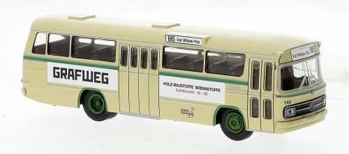 Brekina 52157 Mercedes-Benz O 302-11 autóbusz 1972, Solingen - Möbel-Hahn (H0)