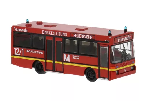 Brekina 52283 Mercedes-Benz O402 autóbusz - Feuerwehr Flughafen München (H0)