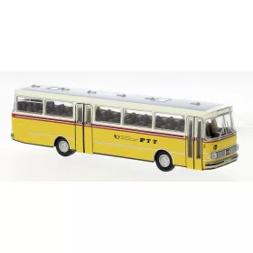 Brekina 56100 Setra S 140 ES autóbusz, PTT (CH), 1975 (H0)