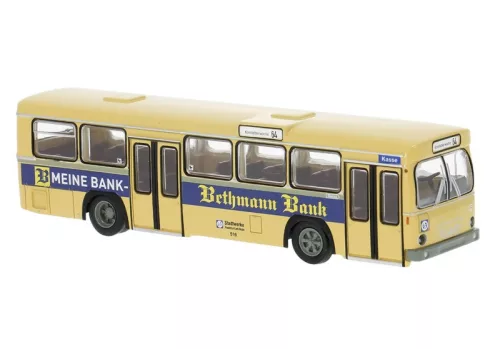 Brekina 59155 Büssing BS 110V autóbusz, Bethmann Bank - Frankfurt (H0)
