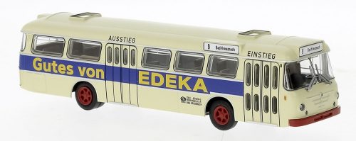 Brekina 59366 Büssing Senator 12 D 1962 autóbusz, Bad Kreuznach - Edeka (H0)