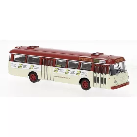   Brekina 59385 Büssing Senator 12 D 1962 autóbusz, Hanau - Nette Leute (H0)