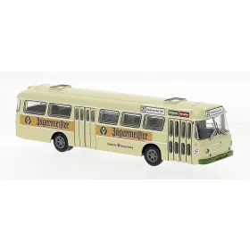   Brekina 59389 Büssing Senator 12 D 1962 autóbusz, Braunschweig - Jägermeister (H0)