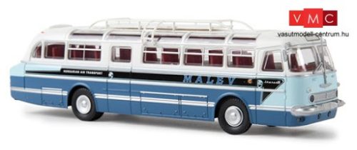 Brekina 59466 Ikarus 55 autóbusz, fehér/kék - MALÉV (H0)