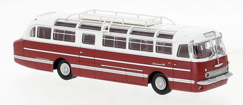 Brekina 59472 Ikarus 55 autóbusz, fehér/piros (H0)