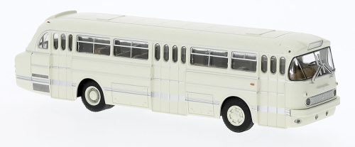 Brekina 59575 Ikarus 66 autóbusz, 3 ajtós, fehér, 1965 (H0)