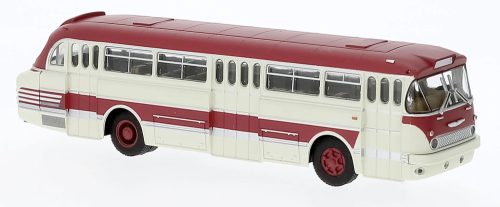 Brekina 59577 Ikarus 66 autóbusz, 3 ajtós, fehér/piros, 1965 (H0)