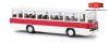 Brekina 59654 Ikarus 255 autóbusz, fehér/közlekedésvörös (H0)