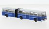 Brekina 59720 Ikarus 280.02 csuklós autóbusz, négyajtós városi autóbusz, szürke/kék, 1972 (H0)