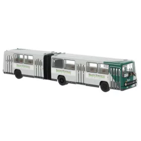   Brekina 59746 Ikarus 280.02 csuklós városi autóbusz, négyajtós, Berliner Morgenpost - Potsdam (H0)