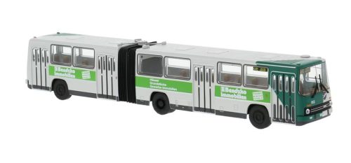 Brekina 59747 Ikarus 280.02 csuklós városi autóbusz, négyajtós, Benzko - Potsdam (H0)