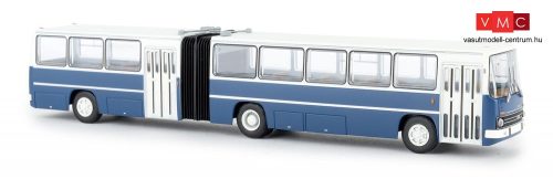 Brekina 59751 Ikarus 280.03 csuklós autóbusz, fehér/zöldeskék, távolsági kétajtós (H0)