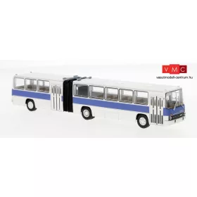   Brekina 59753 Ikarus 280.03 csuklós városi autóbusz, kétajtós, kék/fehér (H0)