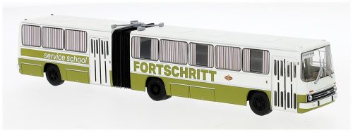 Brekina 59757 Ikarus 280.03 Csuklós autóbusz 1976, zöld, Fortschritt Service (H0)