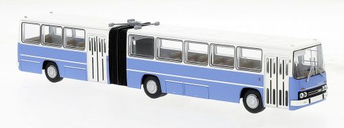 Brekina 59761 Ikarus 280.03 csuklós autóbusz, kétajtós városi autóbusz, fehér/kék, 1972 (H0)