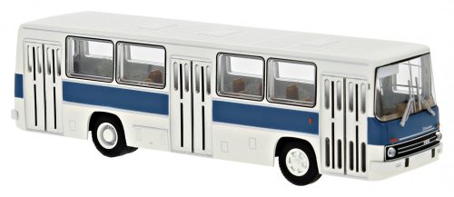Brekina 59802 Ikarus 260 városi autóbusz, háromajtós, fehér/kék (H0)