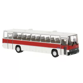   Brekina 59820 Ikarus 250 autóbusz, 2 ajtós, fehér, piros csíkkal (H0)