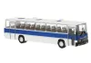 Brekina 59821 Ikarus 250 autóbusz, 2 ajtós, fehér, kék csíkkal (H0)