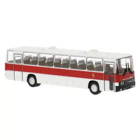   Brekina 59823 Ikarus 250 autóbusz, 2 ajtós, fehér, piros csíkkal - BVB Berlin (H0)