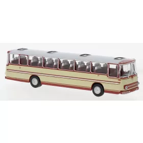 Brekina 59938 Fleischer S5 autóbusz 1973, piros/bézs (H0)