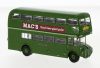 Brekina 61111 AEC Routemaster 1965 emeletes városi autóbusz, London Greenline - Macs Pub (H0)