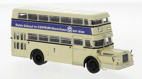 Brekina 61203 IFA Do 56 emeletes városi autóbusz 1960, BVG - Centrum Warenhaus (H0)