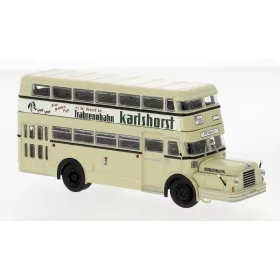  Brekina 61207 IFA Do 56 emeletes városi autóbusz, BVG - Trabrennbahn Karlshorst, 1960 (H0)