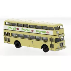   Brekina 61257 Büssing D2U emeletes városi autóbusz, BVG - Persil 1960 (H0)