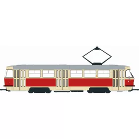 Brekina 64503 Tatra villamos, bézs/piros - Schwerin (H0)