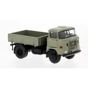   Brekina 71250 IFA W50 platós vontató teherautó, sötétszürke 1965 (H0)