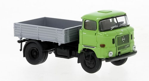 Brekina 71251 IFA W50 platós vontató teherautó, zöld/fekete 1965 (H0)