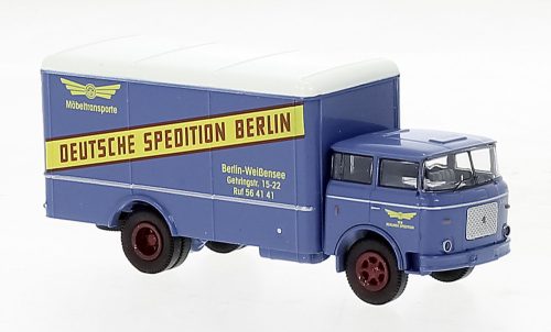Brekina 71854 LIAZ 706 dobozos teherautó 1970, VEB Deutsche Spedition Berlin (H0)