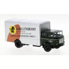   Brekina 71858 LIAZ 706 dobozos teherautó 1970, VEB Handelstransport Rostock (H0)