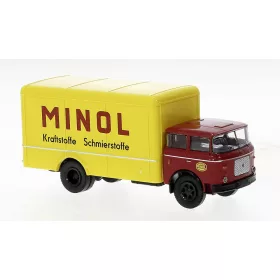 Brekina 71860 LIAZ 706 dobozos teherautó 1970, MINOL (H0)