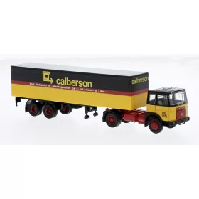   Brekina 78155 Saviem SM300 nyergesvontató dobozos félpótkocsival - Calberson (H0)